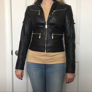 Leather Moto Jacket